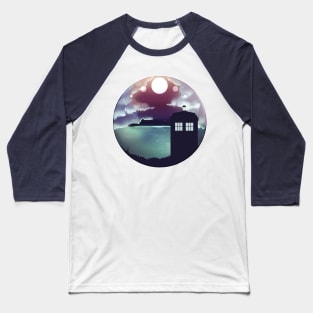 Parking with a great view - Tardis Baseball T-Shirt